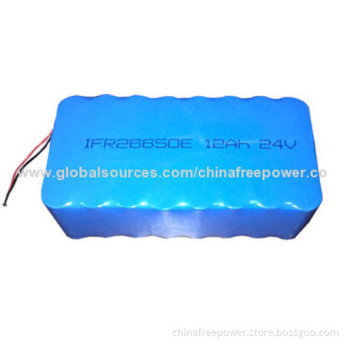 IFR26650E8S4P 12Ah Battery Pack, Lithium Iron Phosphate System, Safety and Long Life, with PCM